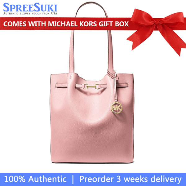 Michael Kors Carson Large Pebbled Leather Tote Bag Powder Blush # 35S5G2ZT3T