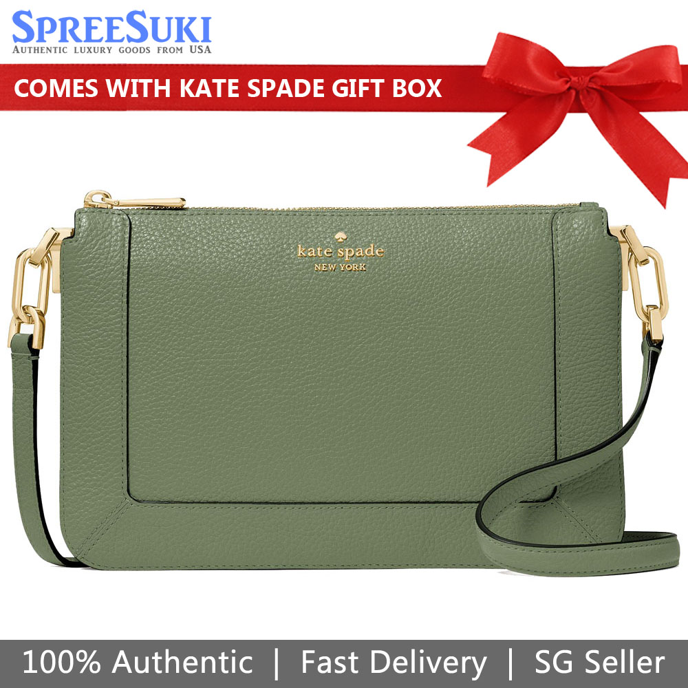 Kate Spade Lena Double Compartment Crossbody Romaine # KH430