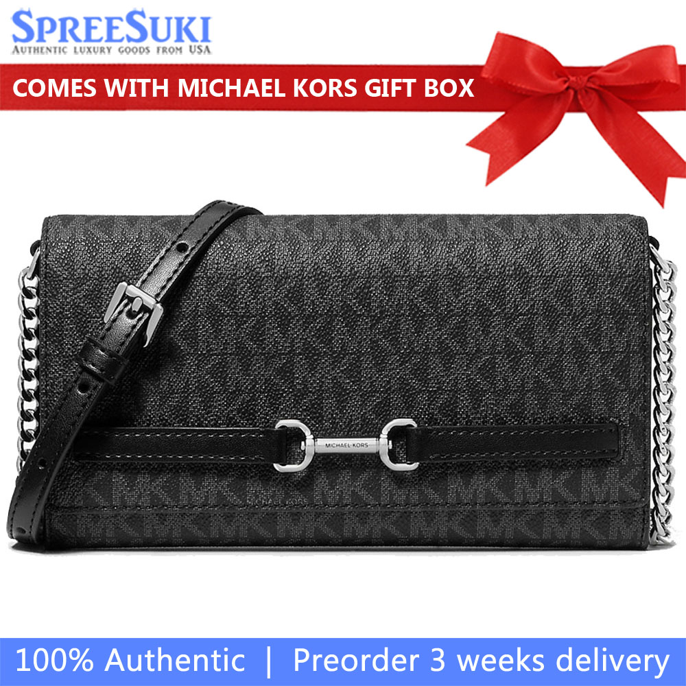 Michael Kors Carson Large Signature Logo Convertible Crossbody Bag Black # 35S5S2ZC7B