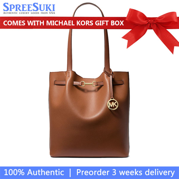 Michael Kors Carson Large Pebbled Leather Tote Bag Luggage # 35S5G2ZT3T