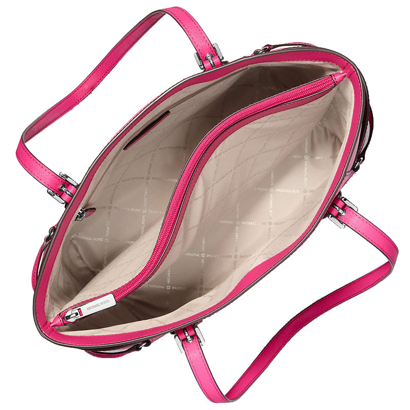 Michael Kors Voyager Large Saffiano Leather Tote Bag Dragonfruit # 35S5SV6T7L