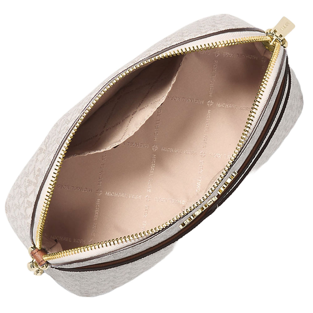 Michael Kors Crossbody Bag Signature Medium Dome Crossbody Vanilla # 35F1GTVC6B