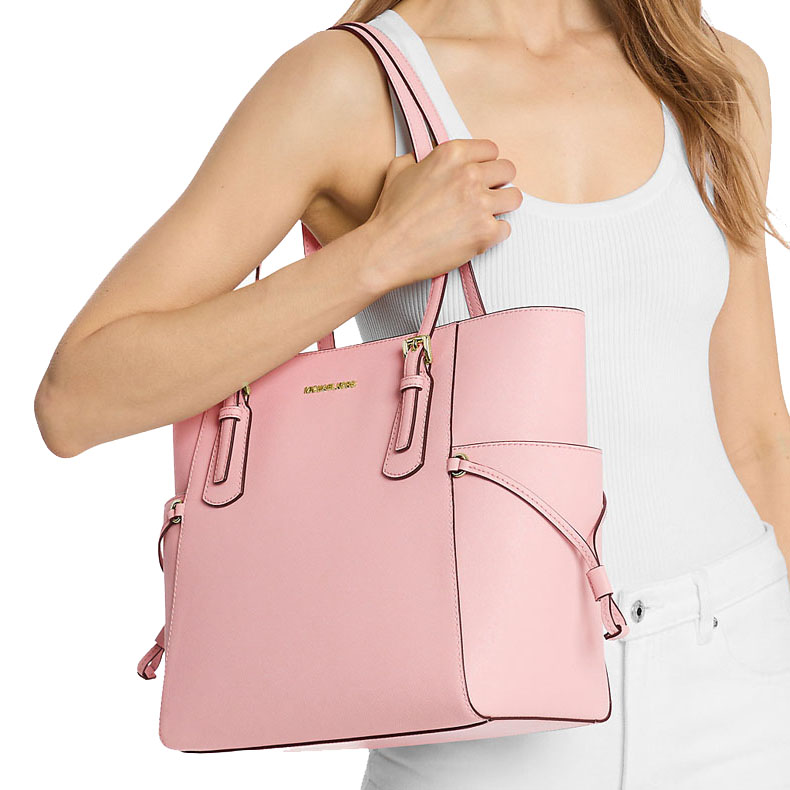 Michael Kors Voyager Large Saffiano Leather Tote Bag Powder Blush # 35S5GV6T7L