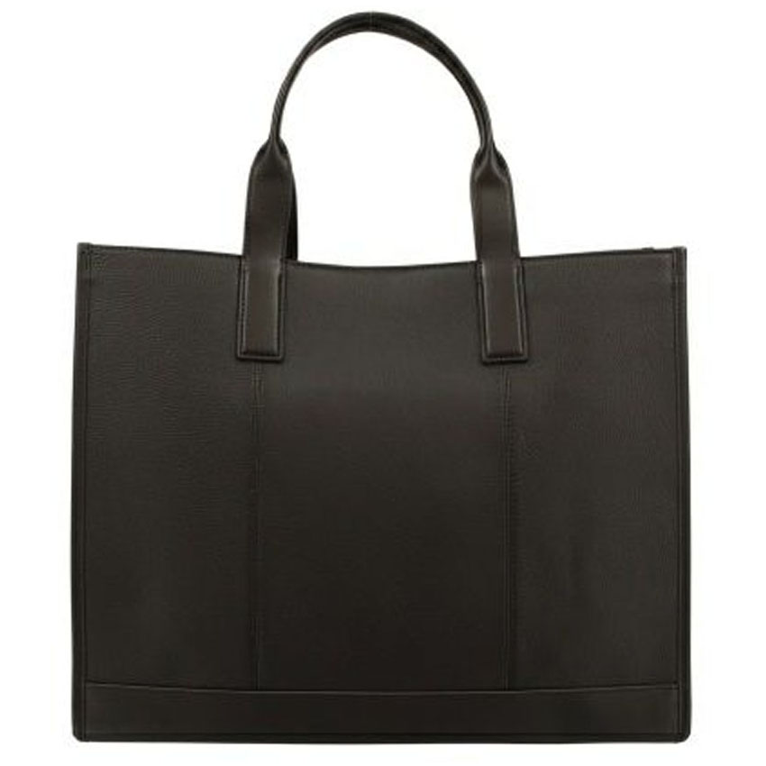 Michael Kors Cooper Logo Embossed Pebbled Leather Tote Bag Black # 37S4LCOT4I