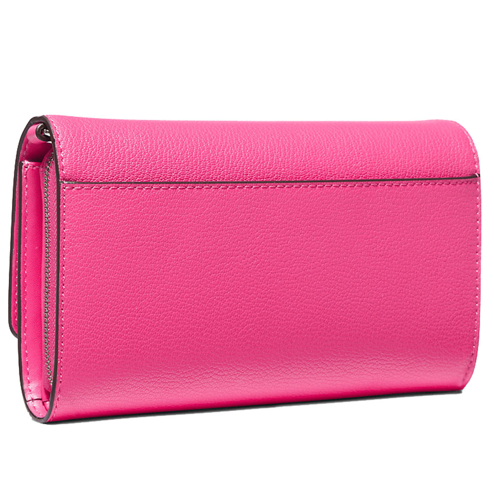 Michael Kors Jet Set Large Leather Crossbody Bag Dragonfruit # 35F3STTC8L