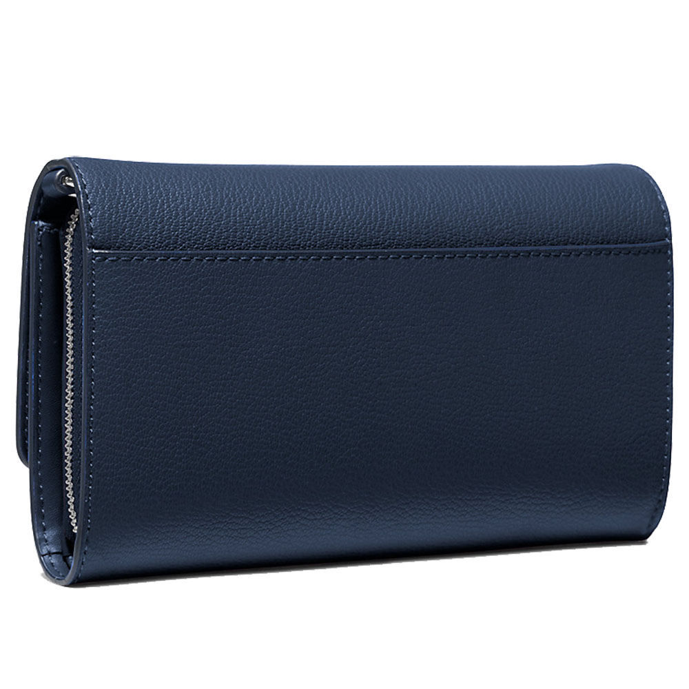 Michael Kors Jet Set Large Leather Crossbody Bag Navy # 35F3STTC8L
