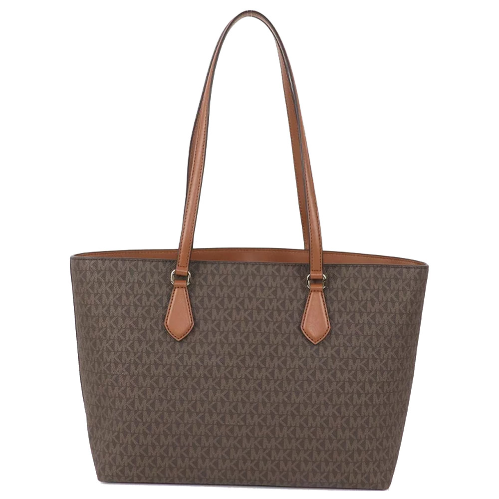 Michael Kors Sheila Large Signature Logo Tote Bag Brown # 35S4G6HT9B
