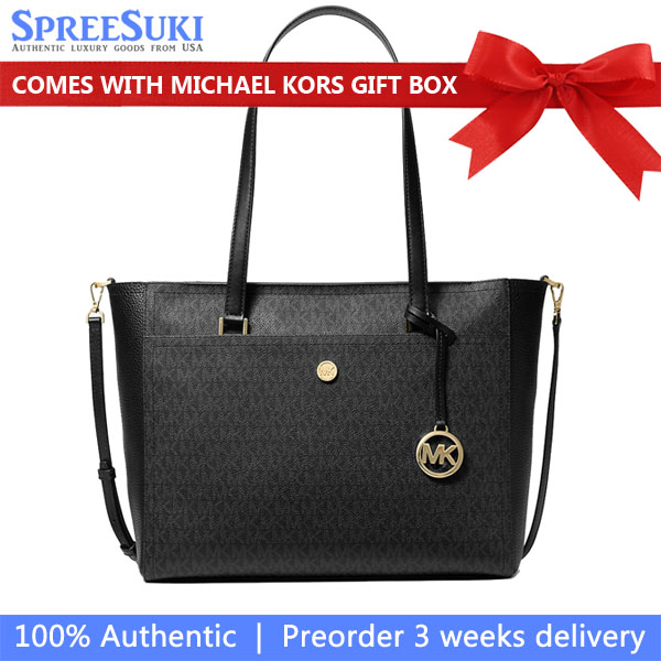 Michael Kors Maisie Large Logo 3-In-1 Tote Bag Black # 35T1G5MT7B