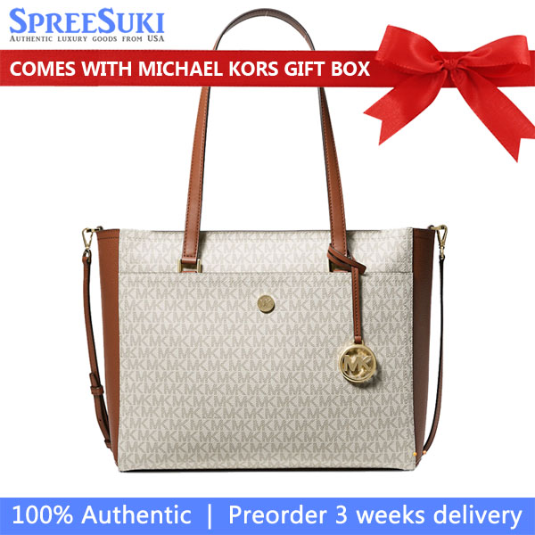 Michael Kors Maisie Large Logo 3-In-1 Tote Bag Vanilla # 35T1G5MT7B