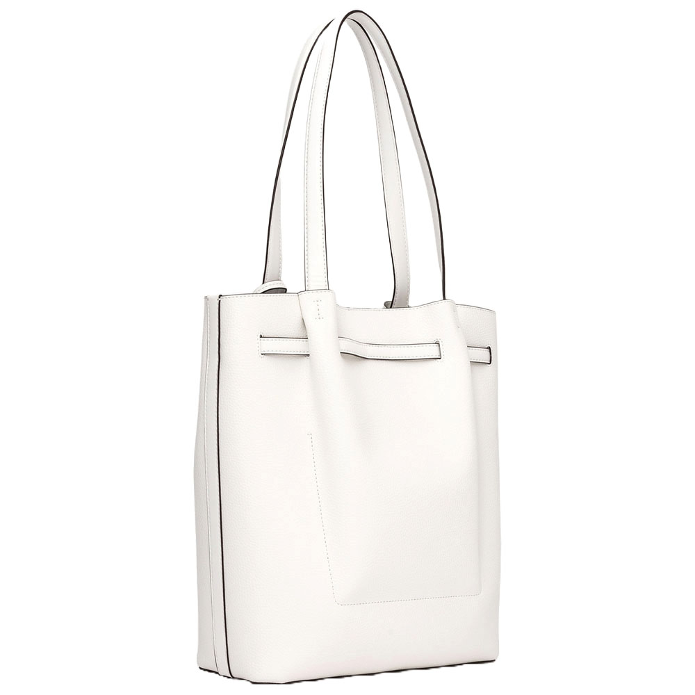 Michael Kors Carson Large Pebbled Leather Tote Bag Optic White # 35S5S2ZT3T