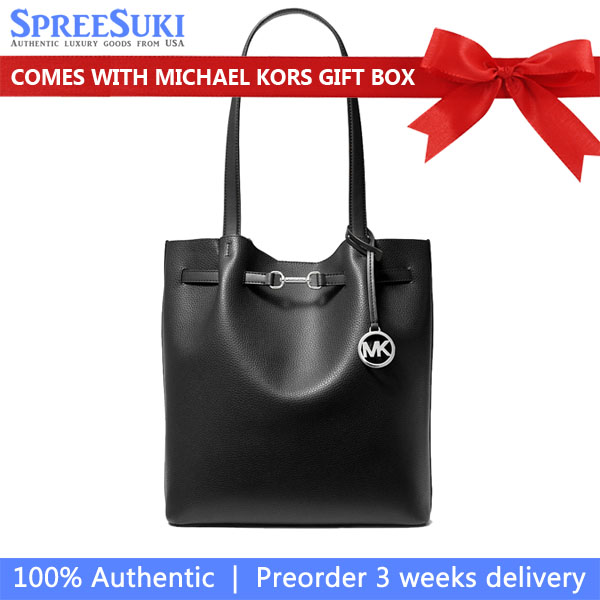 Michael Kors Carson Large Pebbled Leather Tote Bag Black # 35S5S2ZT3T