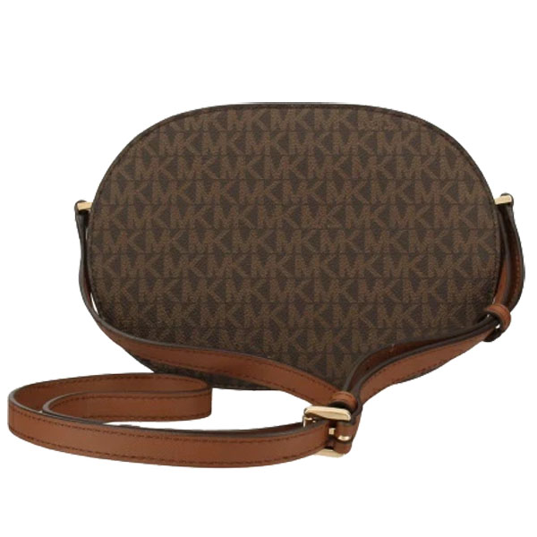 Michael Kors Jet Set Travenuel Medium Signature Logo Crossbody Bag Brown # 35S1GTVC6B