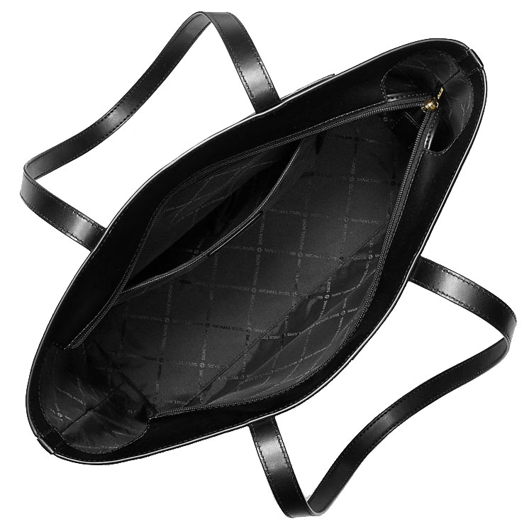 Michael Kors Jet Set Medium Two-Tone Logo Tote Bag Black Combo # 35F4GTVT6V