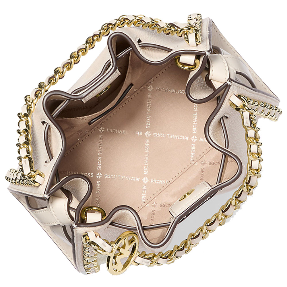 Michael Kors Mina Small Chain Crossbody Bag Light Cream # 35H3G4MC1I