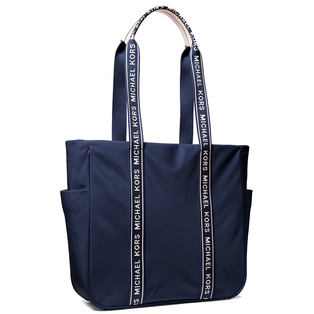 Michael Kors Jet Set Large Nylon Tote Bag Navy # 35S5STFT3C