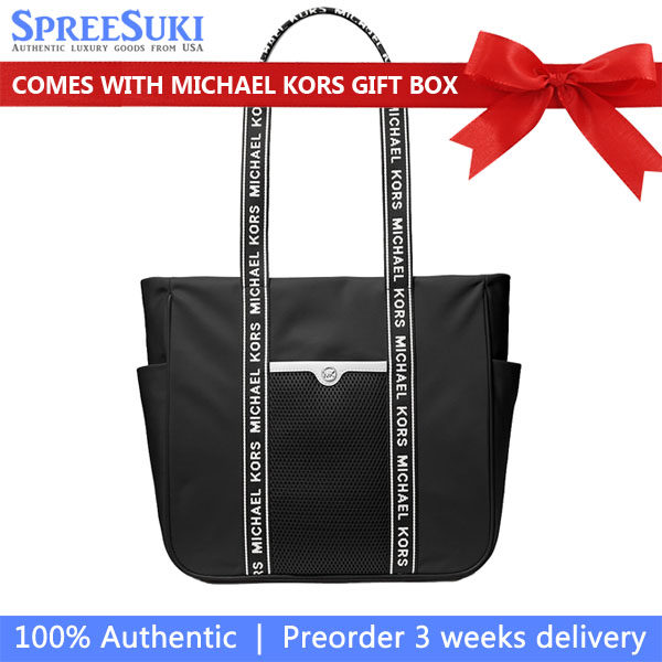 Michael Kors Jet Set Large Nylon Tote Bag Black # 35S5STFT3C