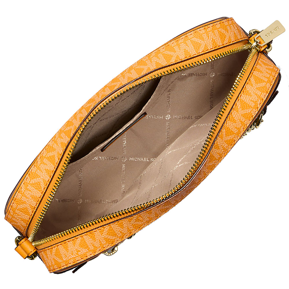 Michael Kors Jet Set Large Logo Crossbody Bag Pop Orange # 35F3GTTC9B
