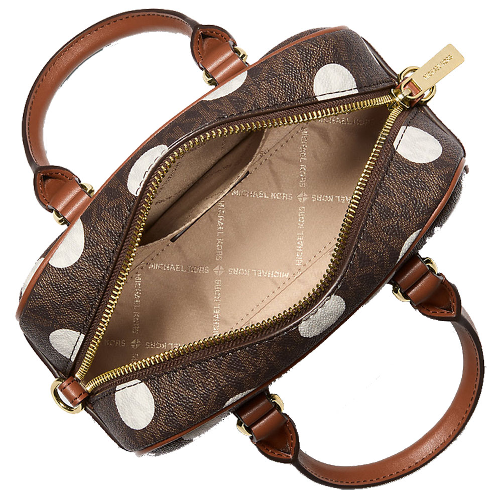 Michael Kors Thompson Extra-Small Polka Dot Signature Logo Satchel Luggage # 35S5G7OC0N