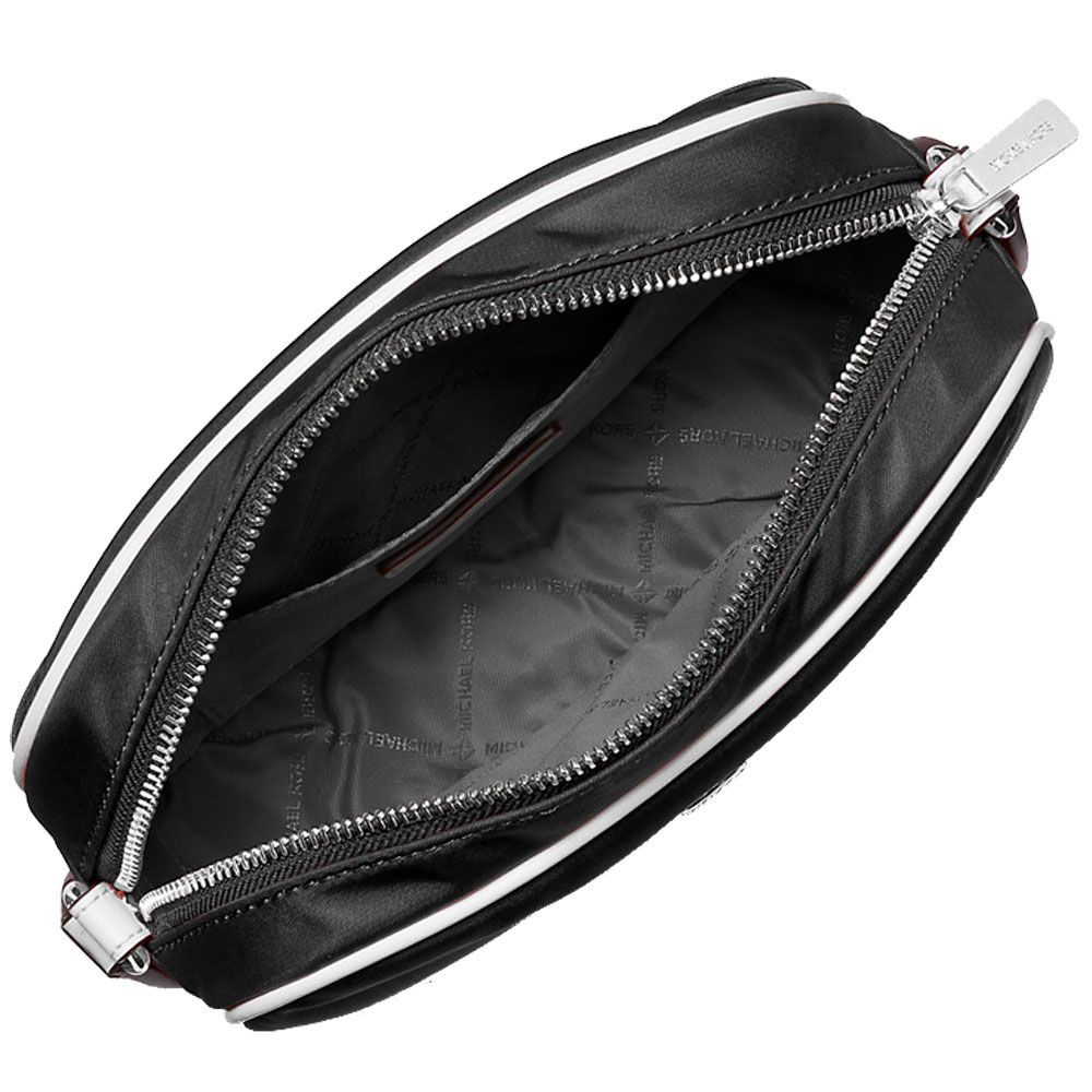 Michael Kors Jet Set Medium Nylon Crossbody Bag Black # 35S5STVC2C
