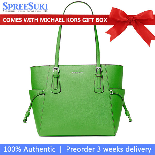 Michael Kors Voyager Large Saffiano Leather Tote Bag Jungle # 35S5SV6T7L