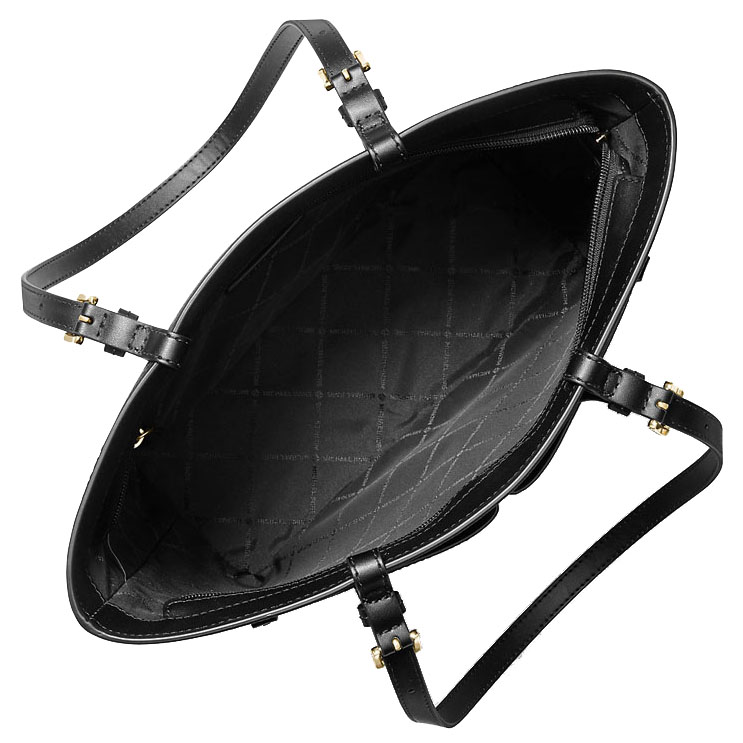 Michael Kors Jet Set Medium Pocket Tote Bag Black # 35F3GTVT8B