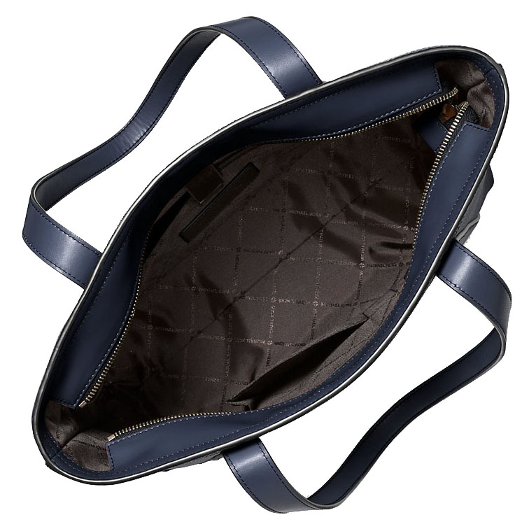 Michael Kors Cooper Leather Tote Bag Navy # 37F4LCOT3L