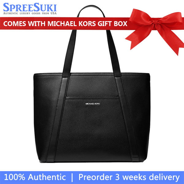 Michael Kors Cooper Leather Tote Bag Black # 37F4LCOT3L