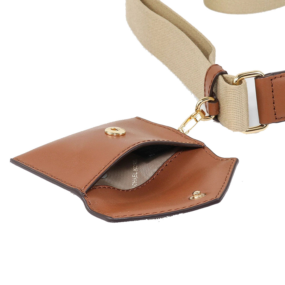 Michael Kors Vincent Small Signature Logo Crossbody Bag With Card Case Brown # 35F4G2VC5B