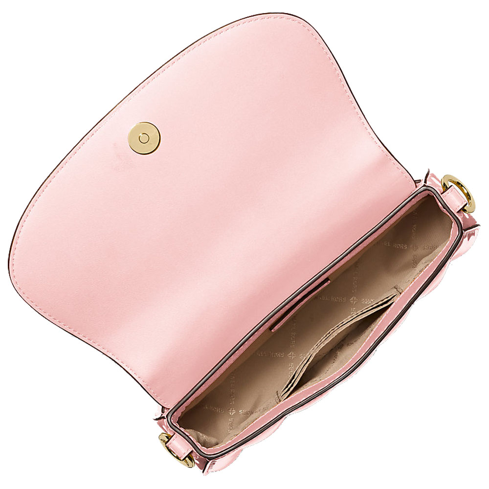 Michael Kors Mila Small Patent Convertible Crossbody Bag Powder Blush # 35T5GIMC5A