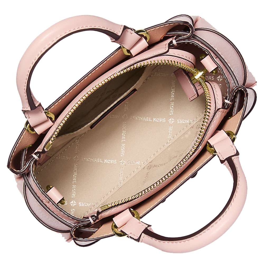 Michael Kors Reed Extra-Small Pebbled Leather Satchel Powder Blush # 35F4G6RC0T
