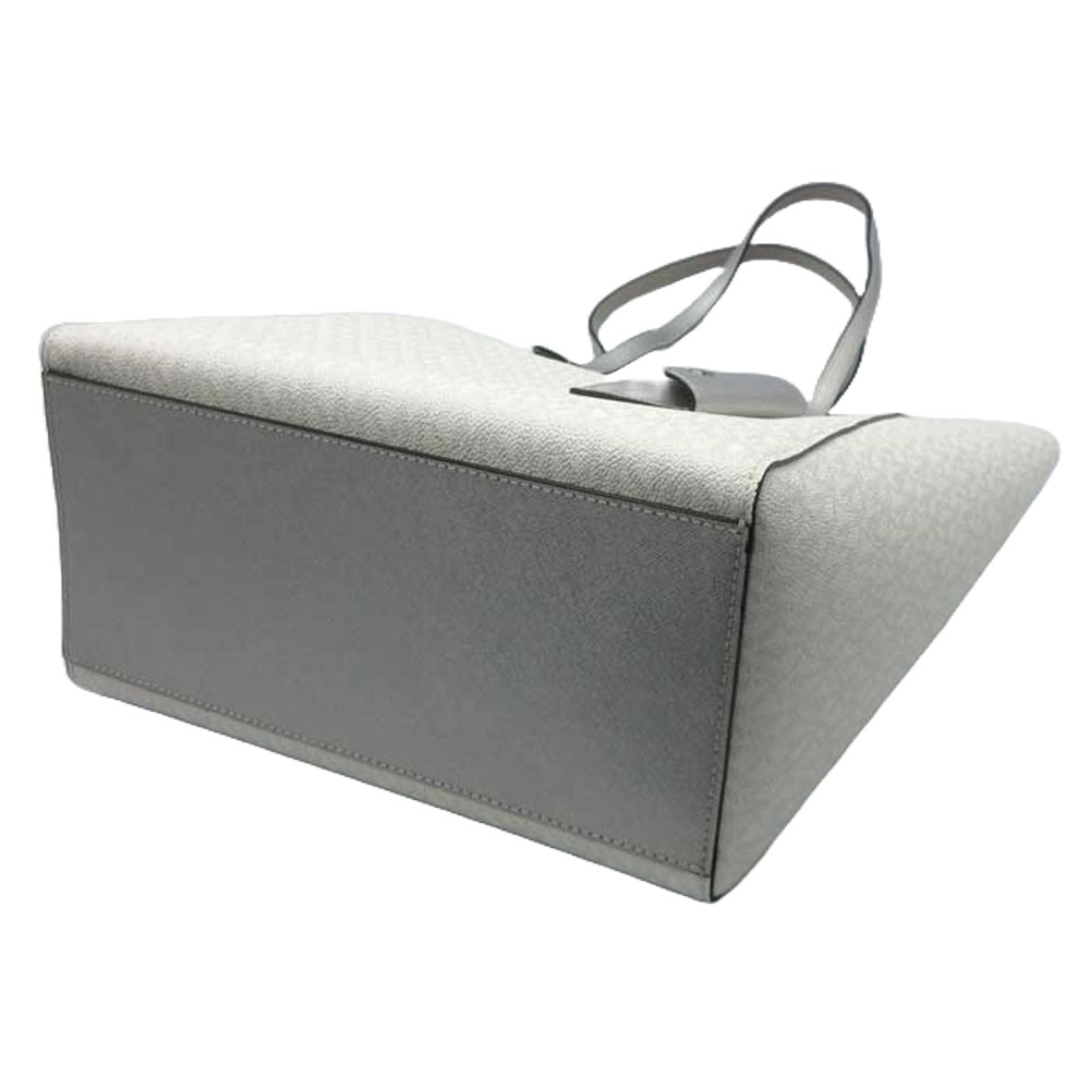 Michael Kors Vincent Large Logo Tote Bag With Card Case Silver # 35F4S2VT7V