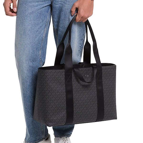 Michael Kors Cooper Signature Logo Tote Bag Black # 37S5LCOT9B