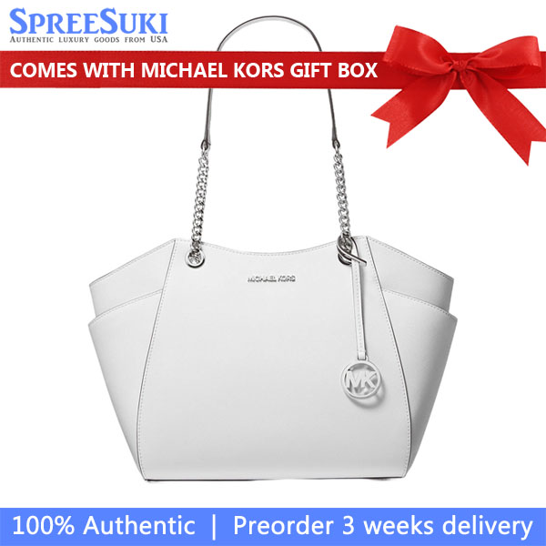 Michael Kors Shoulder Bag Tote Chain Shoulder Bag Optic White # 35T5STVT3L