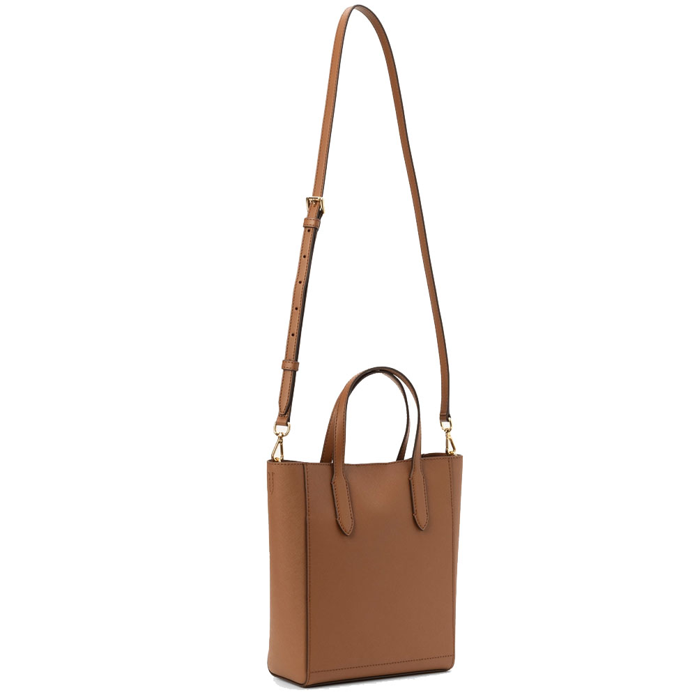 Michael Kors Vincent Small Saffiano Leather Convertible Tote Bag With Card Case Luggage # 35F4G2VT5T