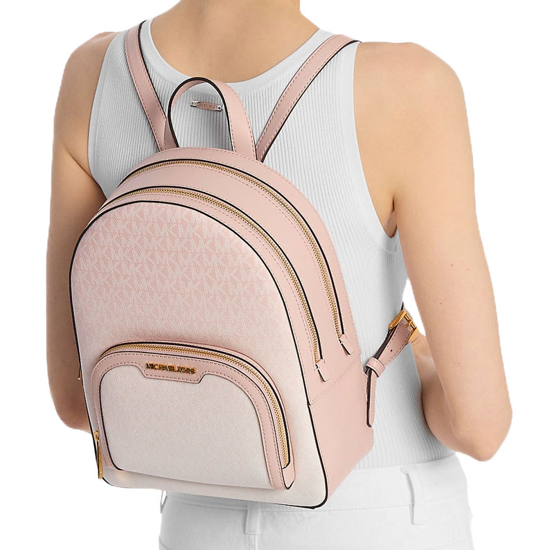 Michael Kors Jaycee Medium Ombré Signature Logo Backpack Powder Blush # 35S5G8TB2V