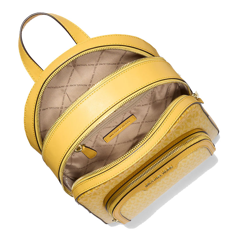 Michael Kors Jaycee Medium Ombré Signature Logo Backpack Daisy Yellow # 35S5G8TB2V