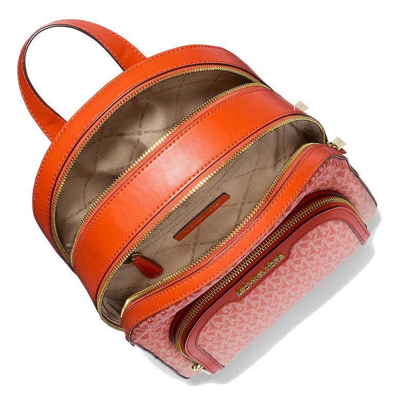Michael Kors Jaycee Medium Ombré Signature Logo Backpack Red Clay # 35S5G8TB2V