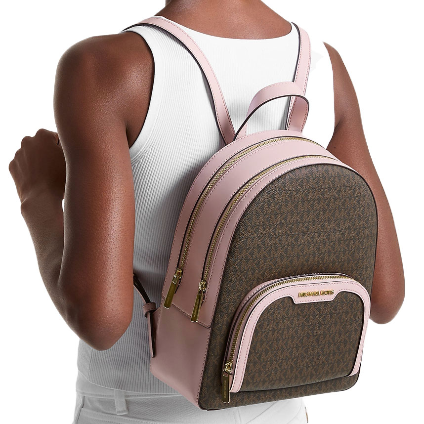 Michael Kors Jaycee Medium Zip Pocket Backpack Powder Blush # 35S2G8TB2B