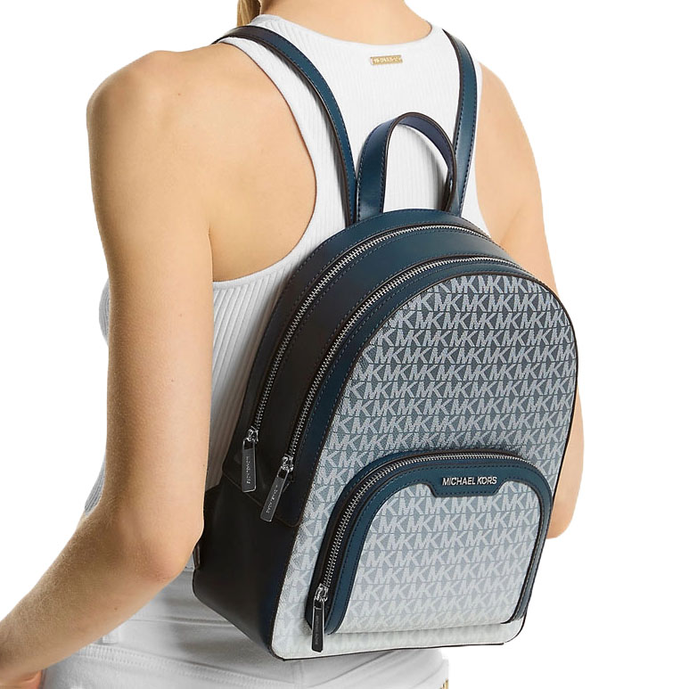 Michael Kors Jaycee Medium Ombré Signature Logo Backpack Navy # 35R5S8TB8V