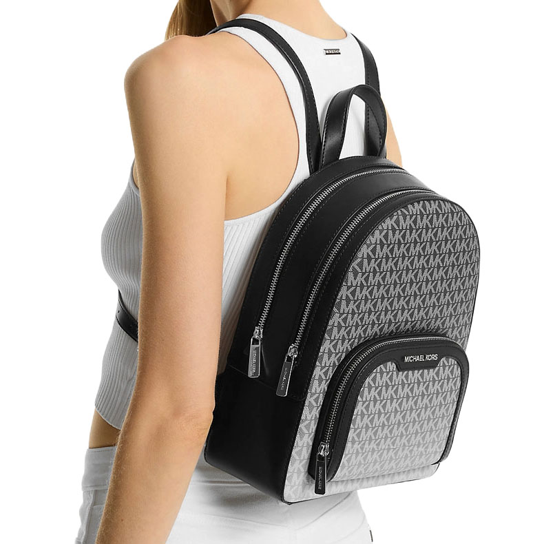 Michael Kors Jaycee Medium Ombré Signature Logo Backpack Black # 35R5S8TB8V
