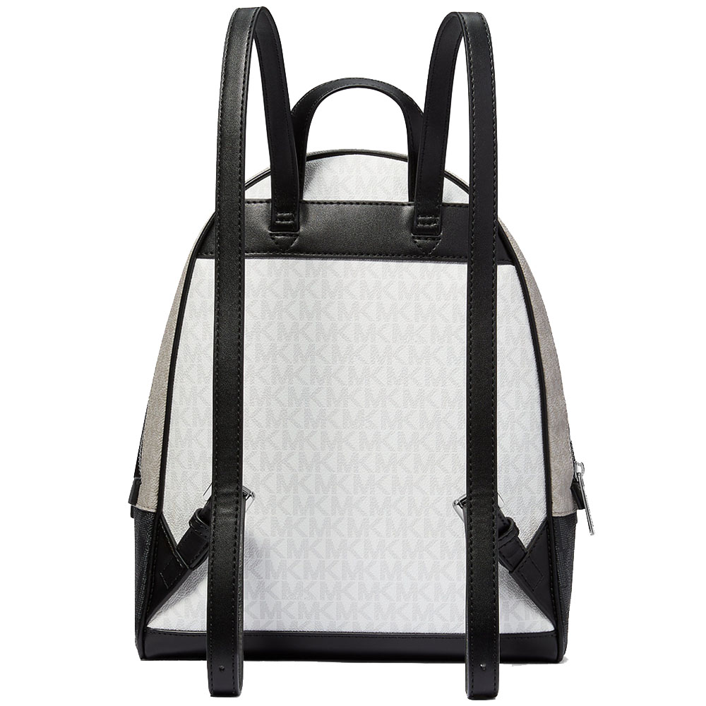 Michael Kors Rhea Medium Color-Block Signature Logo Backpack Opwht Multi # 35S5SRAB6V