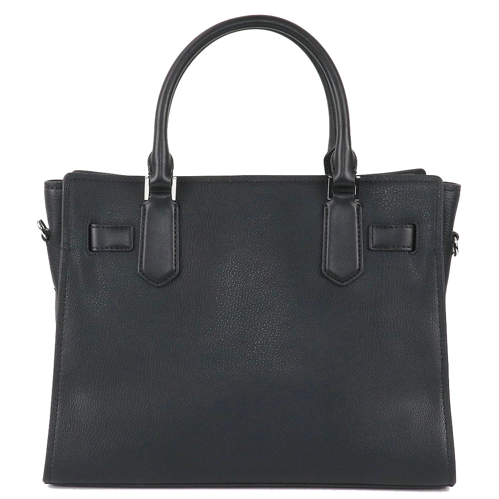 Michael Kors Hamilton Medium Leather Satchel Black # 35S3SHMS6L