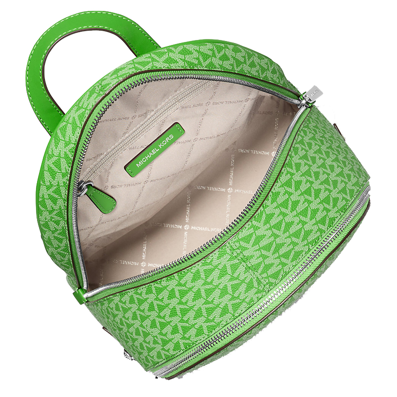 Michael Kors Rhea Medium Signature Logo Backpack Jungle # 35S5SRAB2V