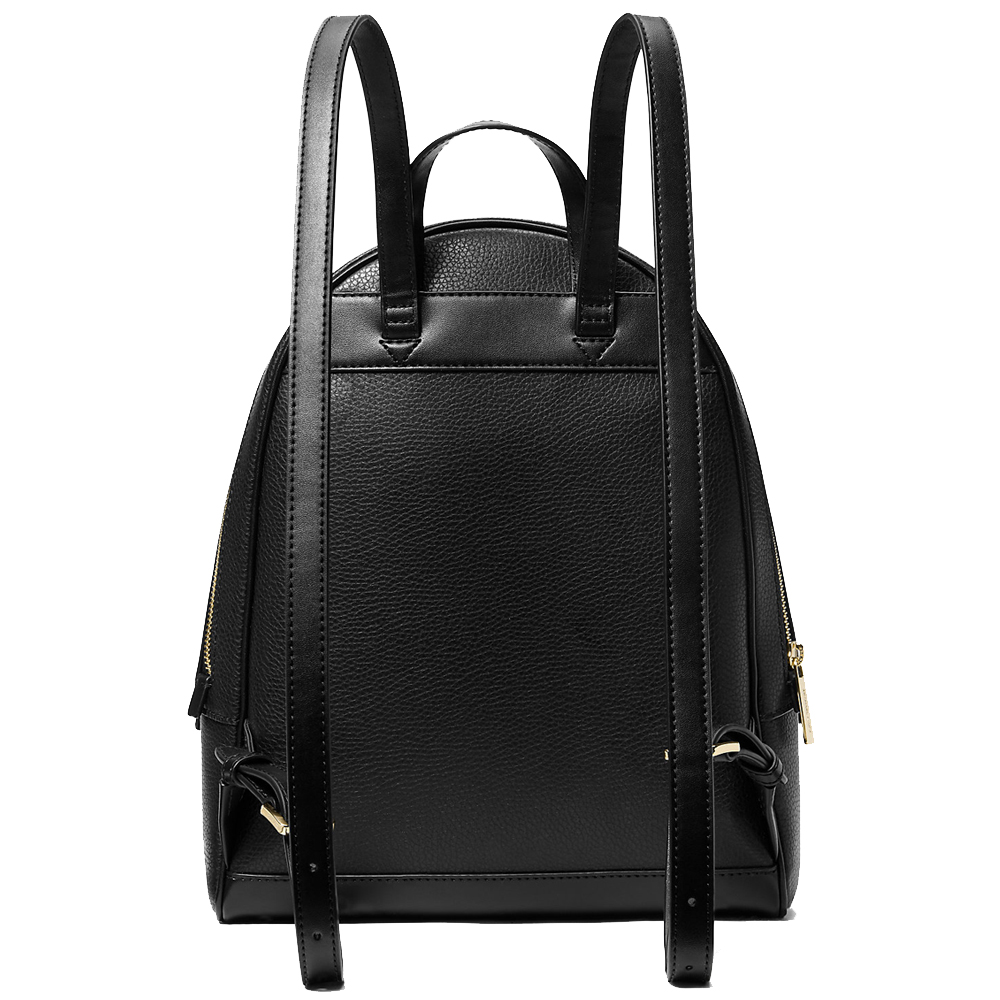 Michael Kors Rhea Medium Pebbled Leather Backpack Black # 35S5GRAB2L