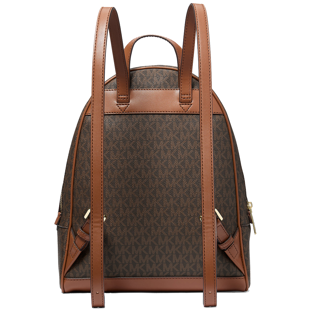 Michael Kors Rhea Medium Signature Logo Backpack Brown # 35S5GRAB2B
