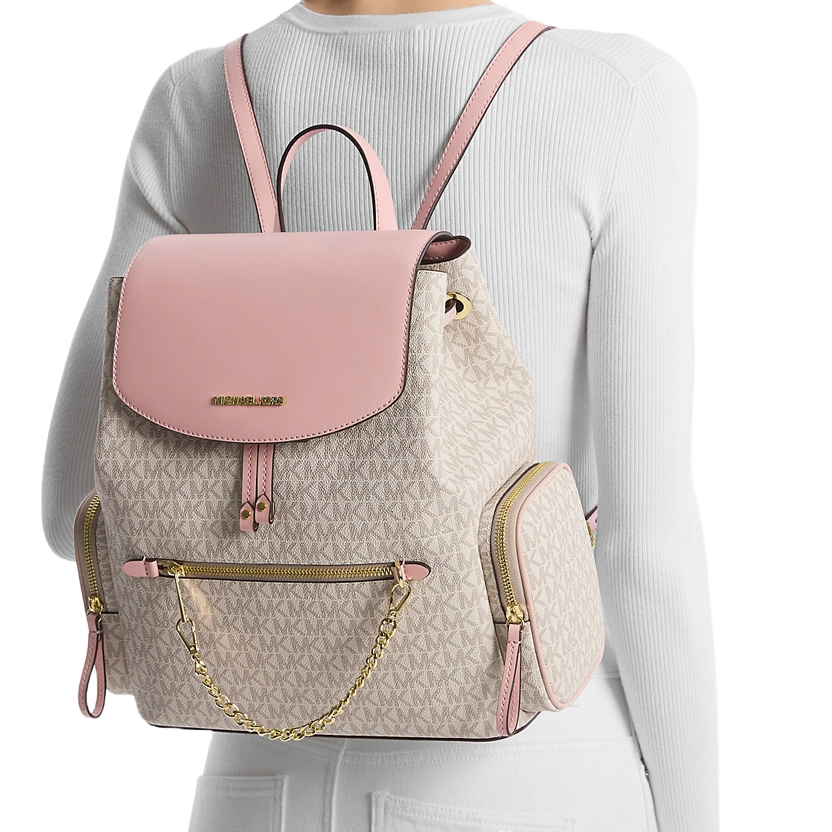 Michael Kors Jet Set Large Logo Backpack Pwd Blsh Mlt # 35T1GTTB3B