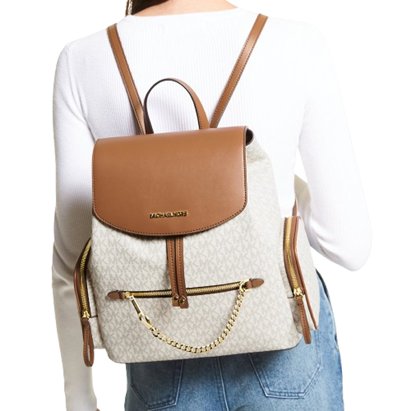 Michael Kors Jet Set Large Logo Backpack Vanilla # 35T1GTTB3B
