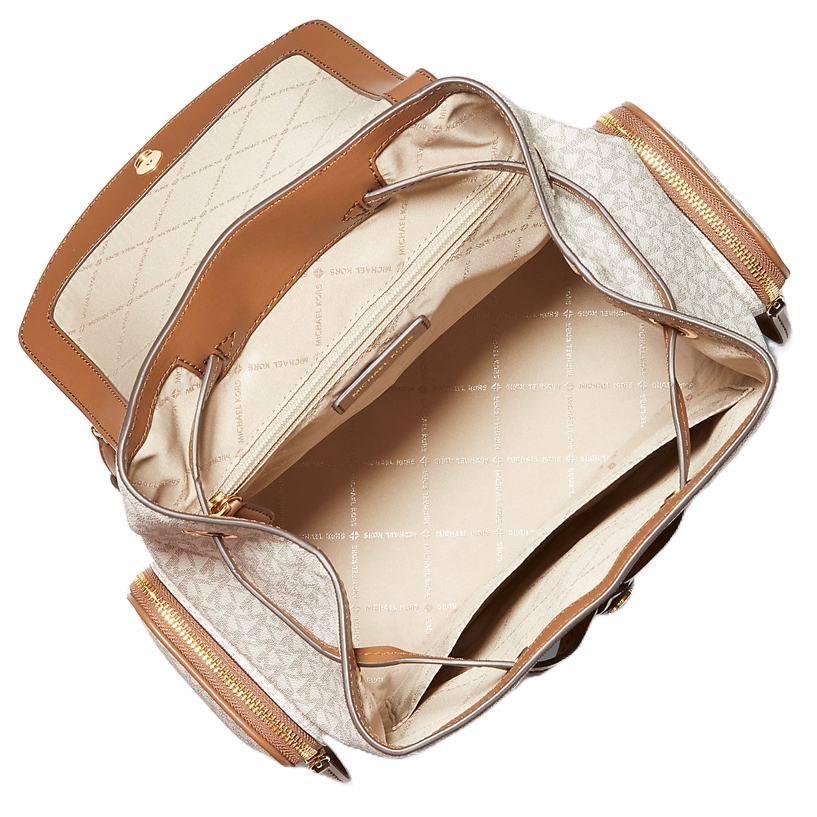 Michael Kors Jet Set Large Logo Backpack Vanilla # 35T1GTTB3B