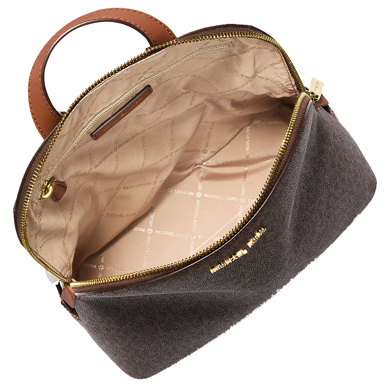 Michael Kors Cindy Large Signature Logo Backpack Brown # 35T5GCPC3B