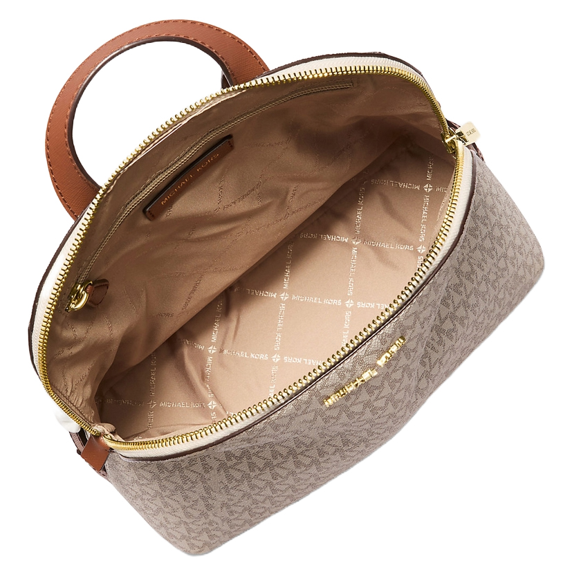 Michael Kors Cindy Large Signature Logo Backpack Vanilla # 35T5GCPC3B